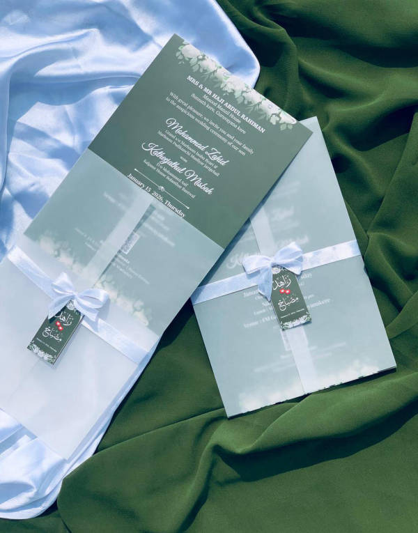 Elegant Wedding Invitation Design and Print by Craft Aura